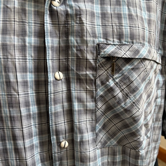 Club Ride New West Bike Jersey Cycling Mesh Zip Plaid Pearl Snap Button Mens XL - Picture 7 of 11